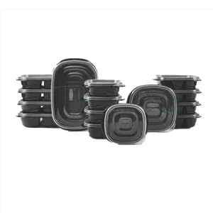 Set de Envases 30 piezas Varios Tamaños Takealongs Rubbermaid Negro